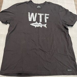 [XL] Life is Good Men's Crusher Graphic T-Shirt Where's The FishShirt